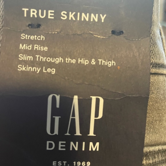 GAP Dark Wash Grey Jeans - Picture 2 of 6